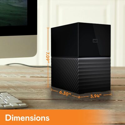 Western Digital 6TB My Book Desktop External Hard Drive, USB 3.0, External HDD with Password Protection and Auto Backup Software - WDBBGB0060HBK-NESN wholesale