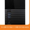 Western Digital 6TB My Book Desktop External Hard Drive, USB 3.0, External HDD with Password Protection and Auto Backup Software - WDBBGB0060HBK-NESN wholesale