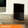 Western Digital 6TB My Book Desktop External Hard Drive, USB 3.0, External HDD with Password Protection and Auto Backup Software - WDBBGB0060HBK-NESN wholesale