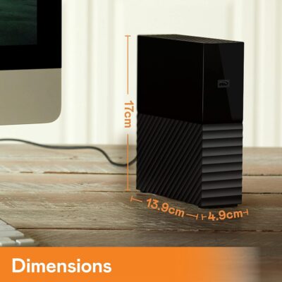 Western Digital 6TB My Book Desktop External Hard Drive, USB 3.0, External HDD with Password Protection and Auto Backup Software - WDBBGB0060HBK-NESN wholesale