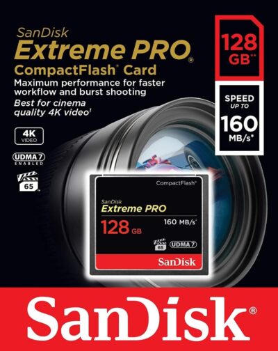 SanDisk 128GB Extreme PRO CompactFlash Memory Card UDMA 7 Speed Up To 160MB/s- SDCFXPS-128G-X46 wholesale