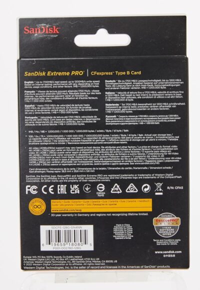 SanDisk Extreme Pro 64GB CFExpress Flash Card Model SDCFE-064G-GN4NN wholesale