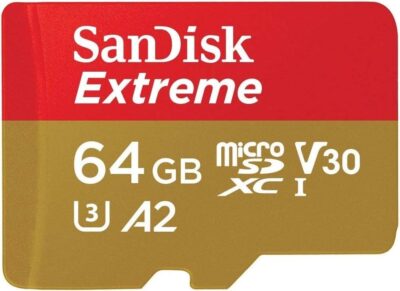 SanDisk 64GB Micro SDXC Extreme Memory Card (Two Pack) SDSQXAH-064G-GN6MN Works with GoPro Hero 7 Black, Silver, Hero7 White UHS-1 U3 A2 Bundle with (1) Everything But Stromboli Micro Card Reader - Image 2