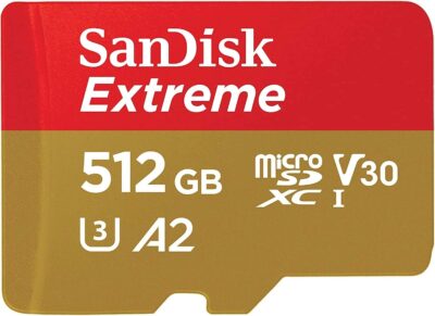 SanDisk Micro Extreme 512GB SDXC UHS-I U3 V30 Memory Card Works with Camera GoPro Action Camera Hero 12 Black (SDSQXAV-512G-GN6MN) Bundle with Everything But Stromboli MicroSD Card Reader - Image 3