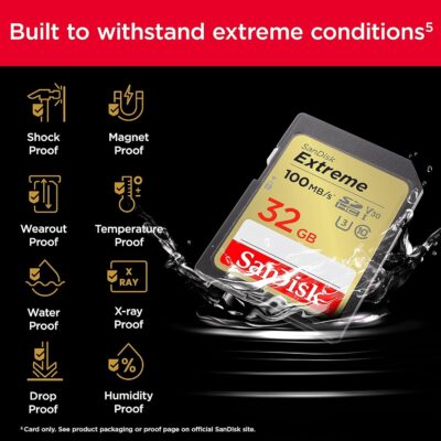 SanDisk 64GB Extreme SDXC UHS-I Memory Card - C10, U3, V30, 4K, UHD, SD Card - SDSDXV2-064G-GNCIN - Image 26