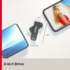 SanDisk 64GB iXpand Flash Drive Luxe - The 2-in-1 USB for iPhone, iPad, and Computer - Thumb Drive with Lightning and USB Type-C Connectors C SDIX70N-064G-GN6NN wholesale