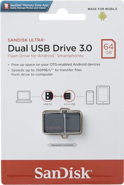 SanDisk 256GBUltra Dual USB Drive 3.0, SDDD2-256G-GAM46(Black) wholesale