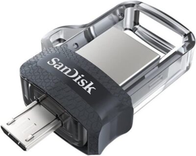 SanDisk 256GB Ultra Dual Drive m3.0 for Android Devices and Computers - microUSB, USB 3.0 - SDDD3-256G-G46, Black wholesale