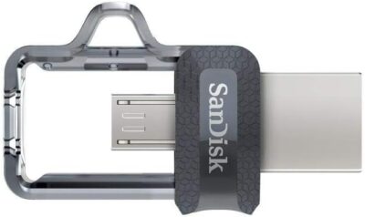 SanDisk 256GB Ultra Dual Drive m3.0 for Android Devices and Computers - microUSB, USB 3.0 - SDDD3-256G-G46, Black wholesale
