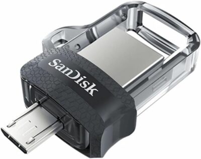 SanDisk 256GB Ultra Dual Drive m3.0 for Android Devices and Computers - microUSB, USB 3.0 - SDDD3-256G-G46, Black wholesale