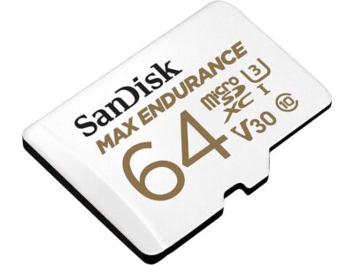 SanDisk 64GB MAX ENDURANCE 100MB/s microSDXC C10 U3 V30 4K 64G microSD micro SD SDXC Memory Card with Adapter for Home Security Cameras and Dash Cams SDSQQVR-064G-GN6IA with OEM Lanyard - Image 5