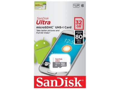 SanDisk 32GB Ultra microSDHC UHS-I/Class 10 Memory Card, Speed Up to 80MB/s (SDSQUNS-032G) wholesale