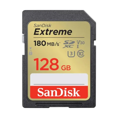 SanDisk Extreme 128 GB Class 10/UHS-I (U3) V30 SDXC - 1 Pack - 180 MB/s Read - 90 MB/s Write - SDSDXVA-128G-ANCIN wholesale