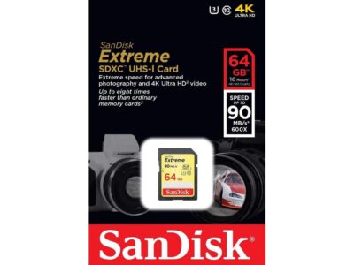 SanDisk 64GB SD extreme U3 4K 600X 90mb/s 16G SDHC UHS-I - Pack of 5 wholesale