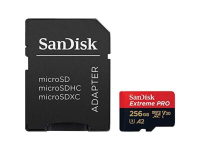 SanDisk SDSQXCZ-256G-GN6MA DJT 256GB 8p MSDXC r170MB/s w90MB/s UHS-I U3 A2 V30 SanDisk Extreme Pro Micro Secure Digital Extended Capacity Card w/ Adapter wholesale