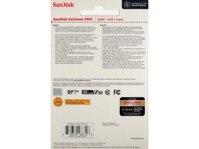 SanDisk Extreme PRO 128 GB Class 3/UHS-I U3 V30 SDXC SDSDXXD-128G-ANCIN wholesale