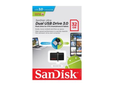 SanDisk 32GB Ultra Dual OTG USB 3.0 Flash Drive, Speed Up to 150MB/s (SDDD2-032G-GAM46) wholesale
