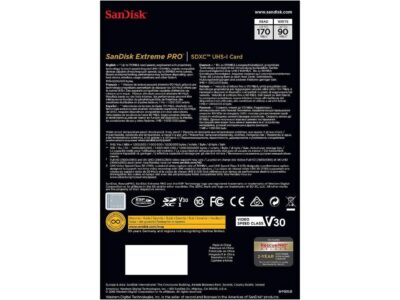 SanDisk 256GB Extreme Pro SDXC UHS-I/U3 V30 Class 10 Memory Card, Speed Up to 170MB/s (SDSDXXY-256G-GN4IN) - Image 4