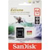 SanDisk 64GB Extreme microSDXC UHS-I/U3 A2 Memory Card with Adapter, Speed Up to 160MB/s wholesale