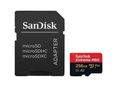 SanDisk SDSQXCZ-256G-GN6MA DJT 256GB 8p MSDXC r170MB/s w90MB/s UHS-I U3 A2 V30 SanDisk Extreme Pro Micro Secure Digital Extended Capacity Card w/ Adapter wholesale