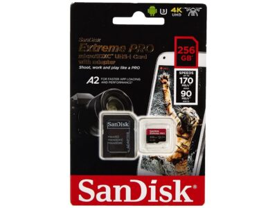SanDisk SDSQXCZ-256G-GN6MA DJT 256GB 8p MSDXC r170MB/s w90MB/s UHS-I U3 A2 V30 SanDisk Extreme Pro Micro Secure Digital Extended Capacity Card w/ Adapter wholesale