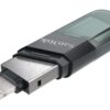 SanDisk SDIX90N-032G-GN6NN MAF 32GB USB 3.1 Lightning iXpand Flash Drive Flip Silver/Blue wholesale