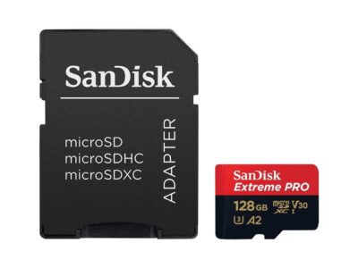 SanDisk Extreme Pro SDXC UHS-I U3 A2 V30 128GB + Adapter, SDSQXCY-128G-GN6MA wholesale