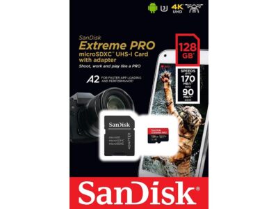 SanDisk Extreme Pro SDXC UHS-I U3 A2 V30 128GB + Adapter, SDSQXCY-128G-GN6MA wholesale
