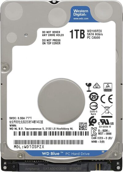 WD Blue 1TB 5400 RPM 128MB Cache SATA 6.0Gb/s 2.5" Mobile Hard Drive WD10SPZX wholesale
