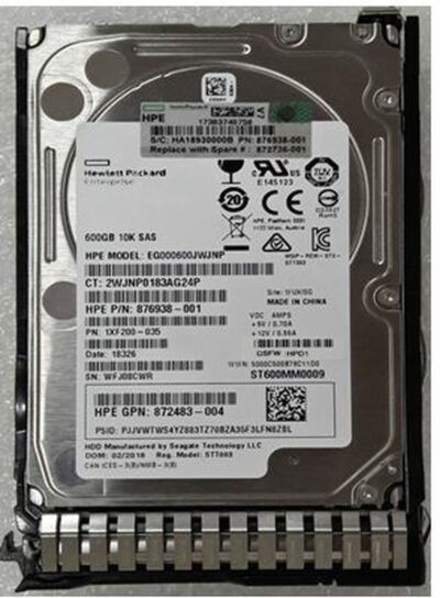 HPE 600GB SAS 2.5" 872477-B21 HDD Hard Disk Drive wholesale
