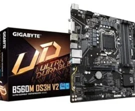 GIGABYTE B560M DS3H V2 (LGA 1200/ Intel/ B560/ Micro-ATX/Dual M.2/ PCIe 4.0/ USB 3.2 Gen1/ GbE LAN/Motherboard)