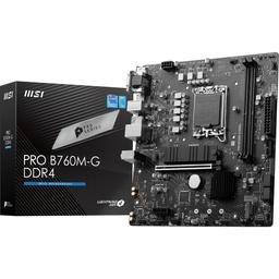 MSI PRO B760M-G DDR4 Intel B760 Chipset LGA1700 Socket Motherboard