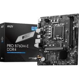MSI PRO B760M-E DDR4 Intel B760 Chipset LGA1700 Socket Motherboard