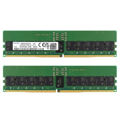 Samsung 32GB DDR5 4800MHz PC5-38400 ECC RDIMM 2Rx8 Dual Rank 1.1V Registered DIMM 288-Pin Server RAM Memory M321R4GA3BB6-CQK wholesale