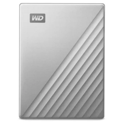 WD 4TB Silver My Passport Ultra Portable Storage External Hard Drive USB-C for PC/Windows (WDBFTM0040BSL-WESN) wholesale