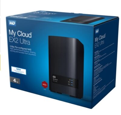 WD Cloud WDBVBZ0040JCH-NESN My EX2 Ultra Network Attached Storage - NAS, 4TB Total Hard Drive Capacity Installed, 1GB Standard Memory, My Cloud OS 3 wholesale