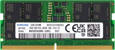 Samsung 16GB DDR5 4800MHz PC5-38400 CL40 SODIMM 1Rx8 1.1V Non-ECC 262-Pin SO-DIMM Laptop RAM Memory M425R2GA3BB0-CQK - Image 2