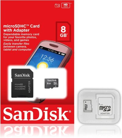 10 PACK - SanDisk 8GB MicroSDHC Memory Flash Card Class 4 Micro SD SDHC With Adapter SDSDQM-008G-B35A Wholesale Lot + ( 10 Cases ) wholesale