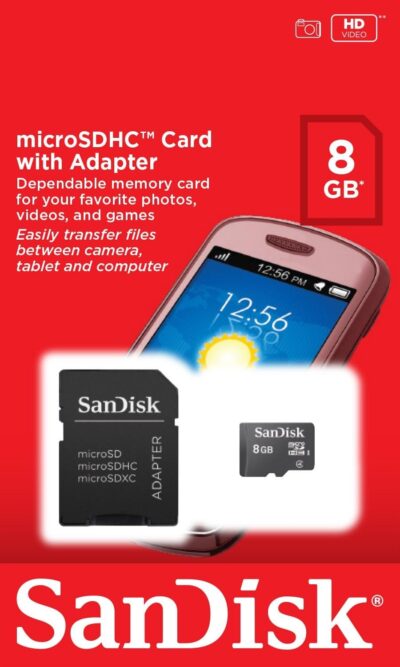 10 PACK - SanDisk 8GB MicroSDHC Memory Flash Card Class 4 Micro SD SDHC With Adapter SDSDQM-008G-B35A Wholesale Lot + ( 10 Cases ) wholesale