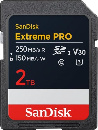SanDisk 2TB Extreme PRO SDXC UHS-I Memory Card - Up to 250MBs - C10, U3, V30, 4K UHD, SD Card - SDSDXXD-2T00-GN4IN - Image 2