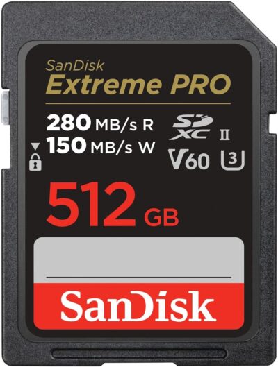 SanDisk 512GB Extreme PRO SDXC UHS-II Memory Card - C10, U3, V60, 6K, 4K UHD, SD Card - SDSDXEP-512G-GN4IN - Image 2