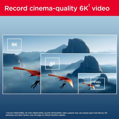 SanDisk 512GB Extreme PRO SDXC UHS-II Memory Card - C10, U3, V60, 6K, 4K UHD, SD Card - SDSDXEP-512G-GN4IN - Image 3