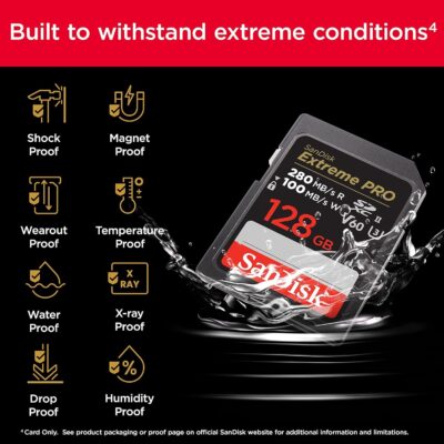 SanDisk 512GB Extreme PRO SDXC UHS-II Memory Card - C10, U3, V60, 6K, 4K UHD, SD Card - SDSDXEP-512G-GN4IN - Image 6
