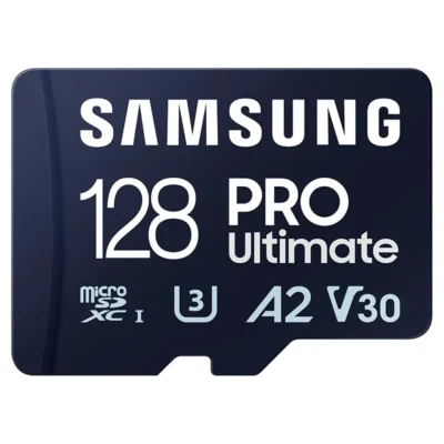 Samsung PRO Ultimate microSD Card + SD Adapter, 128 GB, for Smartphones, Drone and Action Cam, UHS-I U3, 200 MB/s Read, 130 MB/s Write, MB-MY128SA/WW wholesale