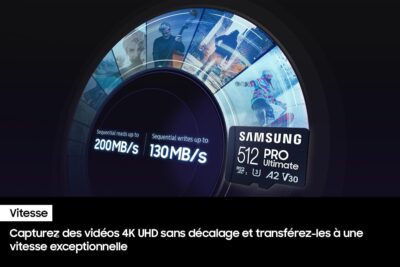 Samsung PRO Ultimate microSD Card + SD Adapter, 128 GB, for Smartphones, Drone and Action Cam, UHS-I U3, 200 MB/s Read, 130 MB/s Write, MB-MY128SA/WW wholesale