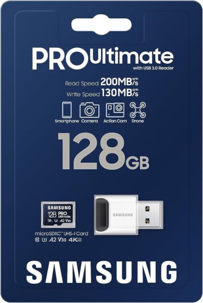 Samsung Pro Ultimate MB-MY128SB/WW Microsd Memory Card - Image 11