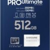 Samsung Pro Ultimate MB-MY512SB/WW 200MB/s Read 130MB/s Write MicroSD UHS-I U3 Memory Card Full HD & 4K UHD for Smartphone, Drone or Action Camera with USB Card Reader 512GB wholesale