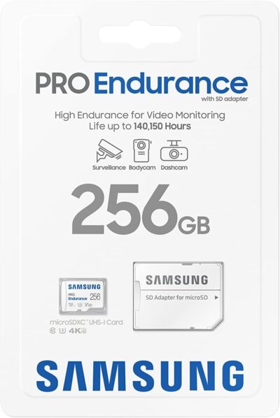 Samsung PRO Endurance 256GB microSDXC UHS-I U3 100MB/s Video Monitoring Memory Card with Adapter (MB-MJ256KA/EU) wholesale