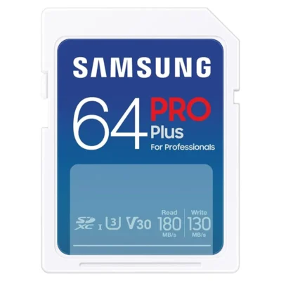 Samsung PRO Plus 64GB SD Memory Card (MB-SD64S/EU) UHS-I U3 Full HD & 4K UHD 180MB/s Read 130MB/s Writing for SLR Cameras and System Cameras (2023) wholesale