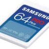 Samsung PRO Plus 64GB SD Memory Card (MB-SD64S/EU) UHS-I U3 Full HD & 4K UHD 180MB/s Read 130MB/s Writing for SLR Cameras and System Cameras (2023) wholesale